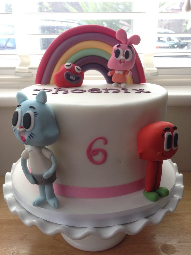 Gumball Themed Birthday Cake