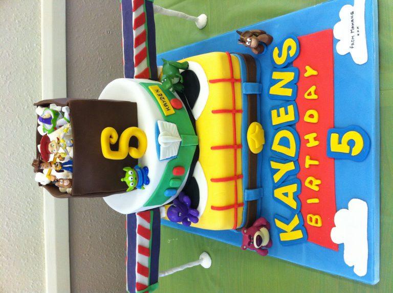 Toy Story Themed Birthday Cake